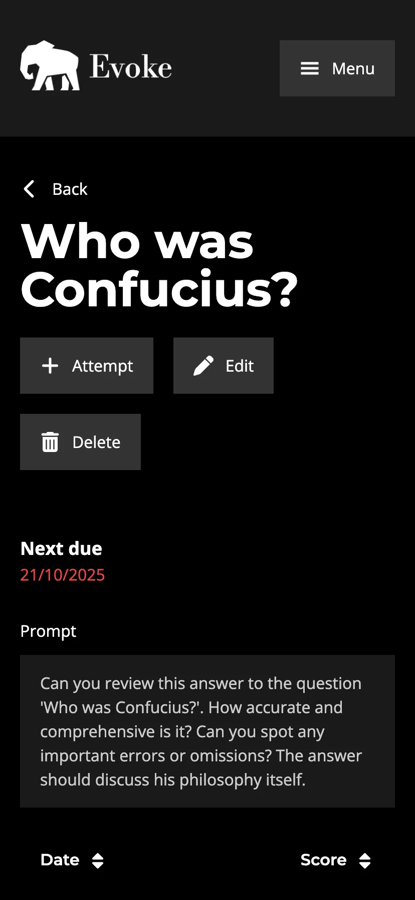 Recalls detail page on mobile.